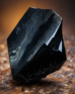 A piece of Onyx mineral, realistic, ultra detailed, well defined, a masterpiece, photo realistic, on a spectacular solid color background, sharp photography with sharp focus, high definition, centered image, full body length