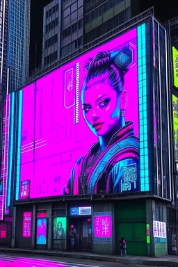 cyberpunk billboard