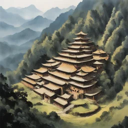 [Art by Kelley Jones] In the mountain valleys of China’s Fujian Province, large, rammed earth fortresses lay abandoned