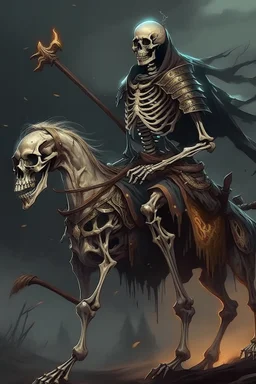 undead skeleton wild hunt warrior on horse