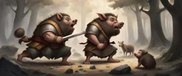 He puffed out his chest, said, "I’ll show that beast," With a wooden sword, thought he’d be the feast. Day one, it was a battle, they rolled and they tumbled, With the wild boar snorting, our brave dwarf stumbled. On day two, he regrouped, plotting a clever scheme, With a giant cheese wedge, he lured it like a dream. But the boar was too sharp, and it smelled his ruse, Our little hero laughed, said, "I’ve got nothing to lose!" Once upon a quirky time, in a land so bizarre, Lived a little dwar