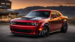 Dodge Challenger SRT Hellcat And G-class (Fusion), Super Detailed, desktop wallpaper, 4K