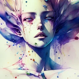 Gulo gulo animal, watercolor illustration by <agnes cecile> <Yoji Shinkawa>