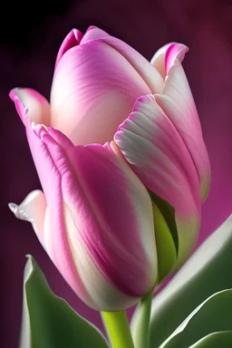 create please picture of pink tulip in the spring