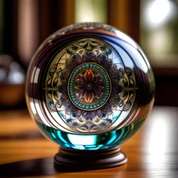 mandala in a crystal ball