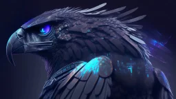 profile picture of a cyberfalcon with imposing looking