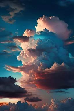 beautiful sky with clouds