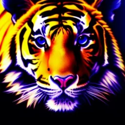 Ultra detailed fullbody Portrait in oil on canvas of Japanese Tigers,extremely detailed digital painting, extremely detailed face, crystal clear eyes, mystical colors ,perfectly centered image, perfect composition, rim light, beautiful lighting,masterpiece ,8k, stunning scene, raytracing, anatomically correct by Seung Eun Kim and simon bisley and Claudio Tumiati.16k