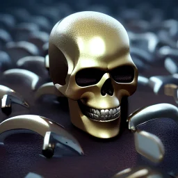  octane render, 8k, high detail, droid, android skull, metallic, full figure, fit in board