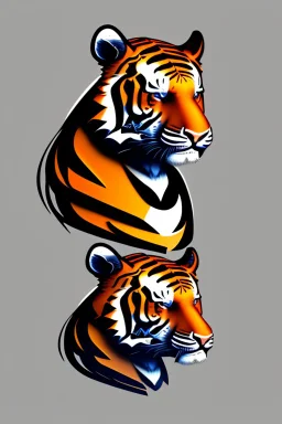 Gaming tiger avatar logo design