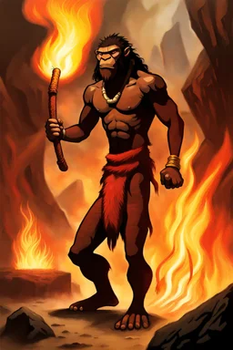 Avatar: The First Firebender, Caveman, Homo Erectus in the Avatar State, ancient, discovery of fire