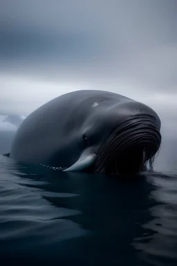 Bowhead whale in the wild