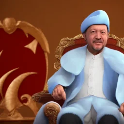 Recep Tayyip Erdogan as Papa Smurf