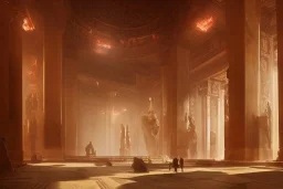 hall of gods, with intricate details, by greg rutkowski, trending on artstation