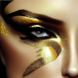 gold eyeliner