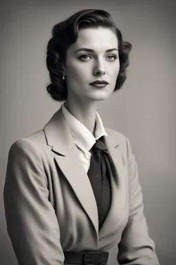 handsome woman, clothing, 30s style