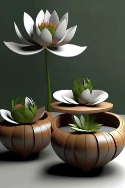 furniture concept lotus flowers