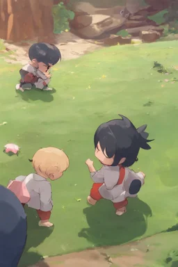 2 ethereuem babies crying over solana baby going to base chain