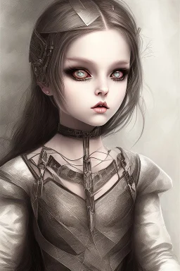 a young gothic demon girl