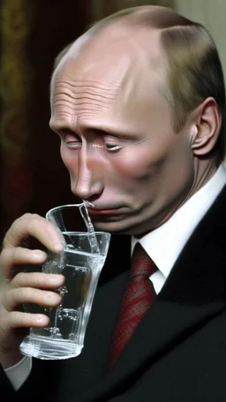 Putin drinking Vodka