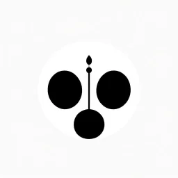 minimal bauhaus logo flower black and white dinamic dribbble behance award winning