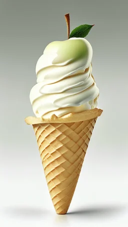 Apple Ice cream cone