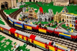 Train lego in Italian Metropolis lego