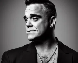 Portrait, 4k, robbie williams