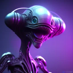 Alien like creature,Ultraviolet dimension, unreal engine 5, 8k resolution, attractive, realistic, ultra detailed