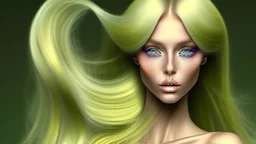 A woman who had green eyes and long blond hair that she wore in elaborate coiffures. Being known as someone at the height of fashion, prior to her disappearance, she favored wearing green and golden outfits to match her physical features.