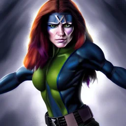 ultra detailed portrait of beautiful Xmen Rogue , extremely detailed digital painting, extremely detailed face,crystal clear eyes, in the style of robert e howard and pablo oliveira and Ken Kelley and Keith Parkinson ,mystical colors,perfectly centered image, perfect composition, rim light, beautiful lighting,8k, stunning scene, raytracing