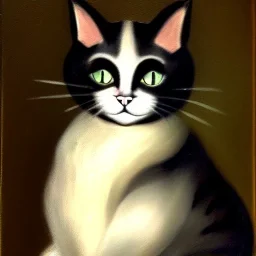 portrait of a cat by Diego Velázquez style