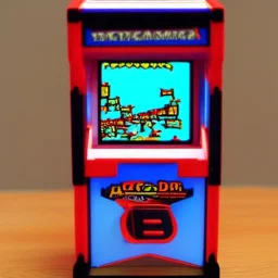 miniature vector screen arcade machine