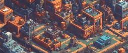 mechanic city, pixel art