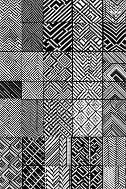 elite patterns black and white