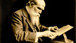 تشارلز داروين يكتب ملاحظات