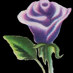 purple flower, painting