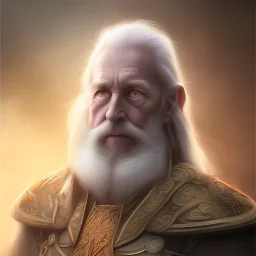 Ultra detailed fullbody Portrait in oil on canvas of character old male sorcerer Merlín ,sorcerer dress,long long beard,extremely detailed digital painting,ultrarealistic skin,intense stare, extremely detailed face, crystal clear eyes, mystical colors ,perfectly centered image, perfect composition, rim light, beautiful lighting,masterpiece ,8k, stunning scene, raytracing, anatomically correct, in the style by Assassin’s Creed, by artgerm,