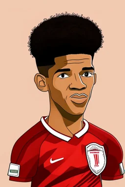 Ryan Brewster English football player Overview cartoon 2d