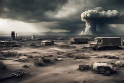 a nuclear wasteland after a nuclear apocalypse