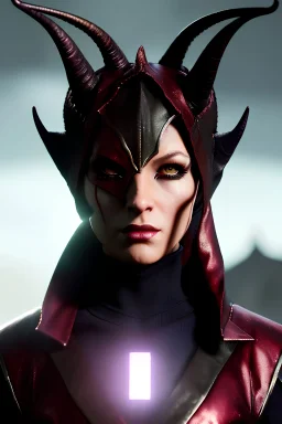 Tiefling rogue, demon horns, demon tail, ominous, facepaint, dnd character portrait, waist up portrait, intricate, oil on canvas, masterpiece, expert, insanely detailed, 4k resolution, retroanime style, cute big circular reflective eyes, cinematic smooth, intricate detail , soft smooth lighting, soft pastel colors, painted Renaissance style