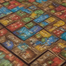 Board game, close up