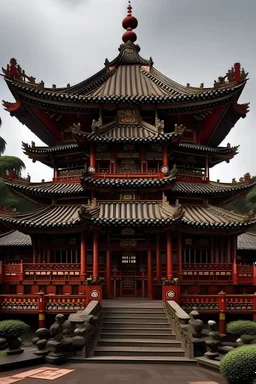 Chines temple samurai