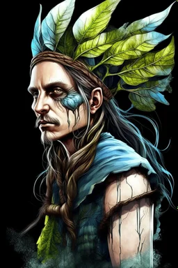 ,make a ugly human but very realistic. Make it wearing a pirate dress standing by the ship stern