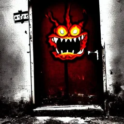 A scary Monster in a back alley