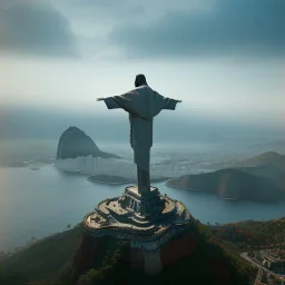 Christ the Redeemer, beautiful, landscape, unreal engine 5, cinematic lighting, photorealistic, realistic, hyper detailed, 8k, octane render, cinema 4d