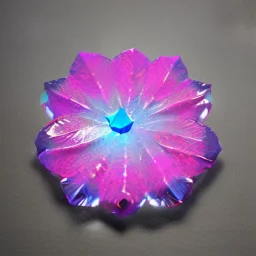 transparent multicolor crystal rose leaf