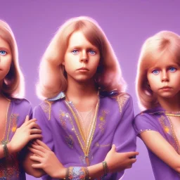 toddlers of ABBA , 8K resolution, photorealistic