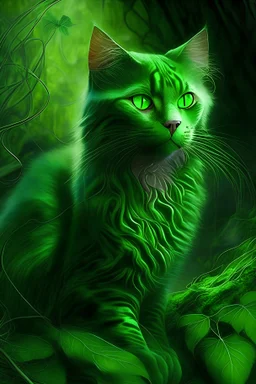 قط من الزمرد الأخضر