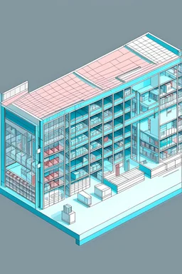 plano en 2d de una drogueria
